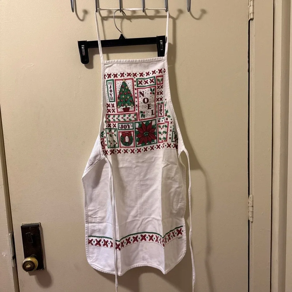 christmas apron vintage